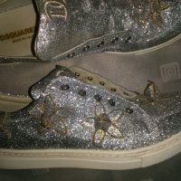 Спортно елегантни сребърни обувки Dsquared2, снимка 3 - Дамски елегантни обувки - 28913400