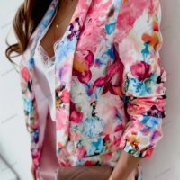 Модно пролетно палто с принт Ежедневен малък костюм, 5цвята - 023, снимка 16 - Сака - 39988653