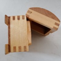 Дървена кутия 8 х 5.5 h 4.5 cm. , снимка 3 - Други стоки за дома - 37418516