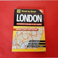  Пътеводител Разширена Карта на Улиците в ЛОНДОН LONDON-299 стр. , снимка 1 - Енциклопедии, справочници - 35336606