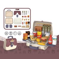 Детски куфар с принадлежности - приготвяне на бургери или козметична, снимка 7 - Други - 42994657