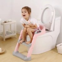 Детска тоалетна седалка със стълба, снимка 4 - За банята - 43952509