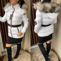 🤩Moncler маркови дамски стилни червени, бели и черни зимни якета Монклер🤩, снимка 3 - Якета - 43178616