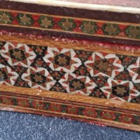 Старинна персийска кутия ,,хатамкари,,, снимка 5 - Антикварни и старинни предмети - 39786837