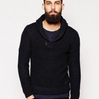 g-star gralvent shawl collar knit - страхотен мъжки пуловер, снимка 1 - Пуловери - 27111099