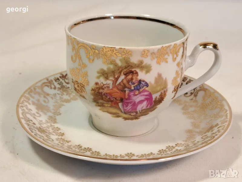 порцеланов двоен сет за кафе Ромео и Жулиета Mitterteich 7/4, снимка 1