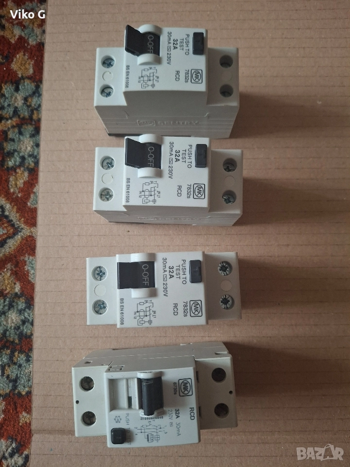 Двуполюсен контактор RCD 30mA, снимка 1