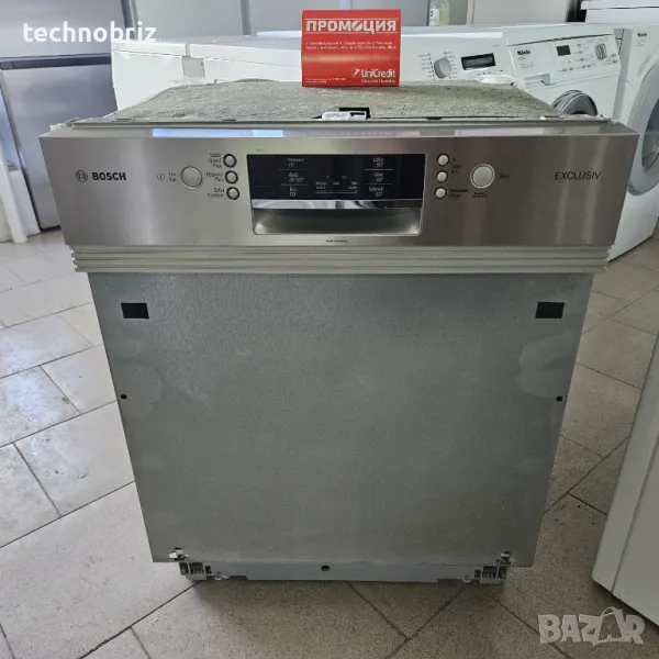 Немска инверторна съдомиялна за полу-вграждане Bosch Exclusiv - ГАРАНЦИЯ, снимка 1