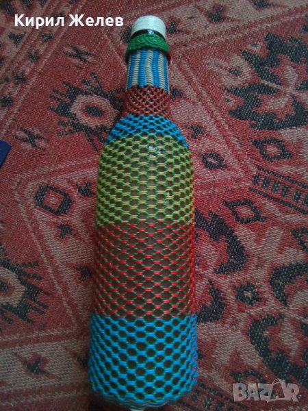 Стара бутилка с оплетка 28888, снимка 1
