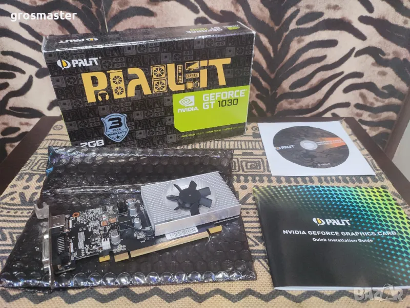 видео карта NVIDIA GeForce GT 1030 (2 GB), снимка 1