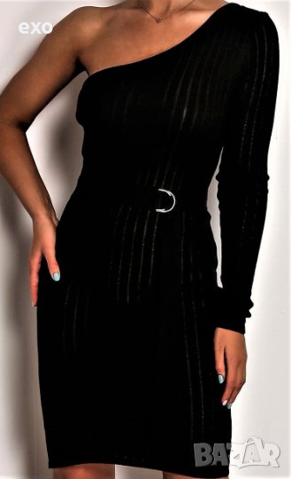 Мини черна рокля, Секси рокля, Къса черна рокля, снимка 1