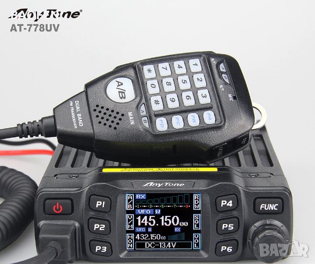 Нова Мобилна Радиостанция VHF/UHF PNI Anytone AT 778 UV dual band 144-146MHz/430-440Mhz, снимка 1