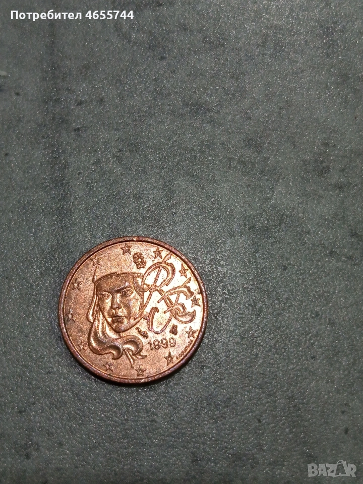 1 евро цент Франция , снимка 1