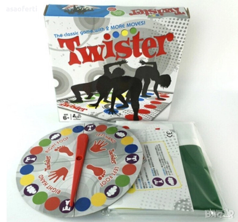 🤸 Семейна Игра Twister (Туистър) – Игра за Равновесие, Гъвкавост и Забавление!, снимка 1
