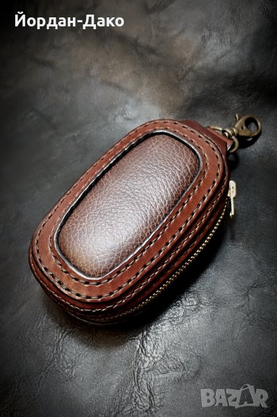 Калъф за ключове /кейс/от естествена кожа ръчна изработка, снимка 1