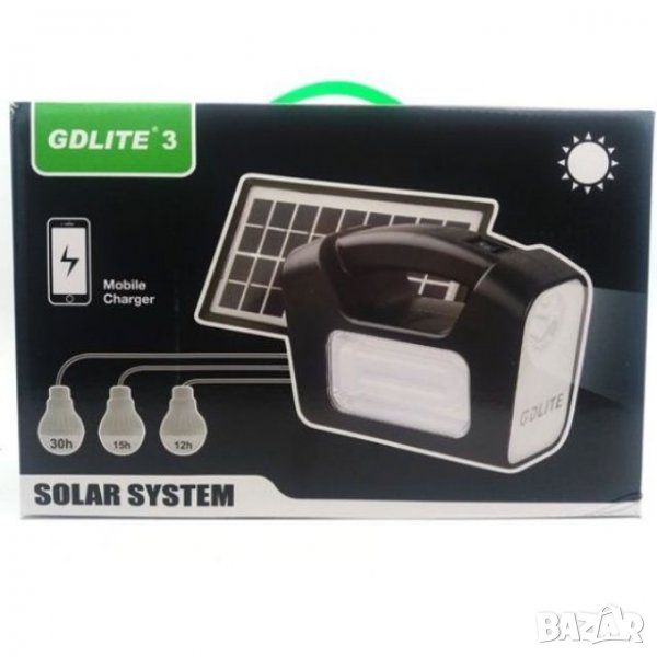 GDLITE 3 Соларна система за домашно и къмпинг осветление , снимка 1