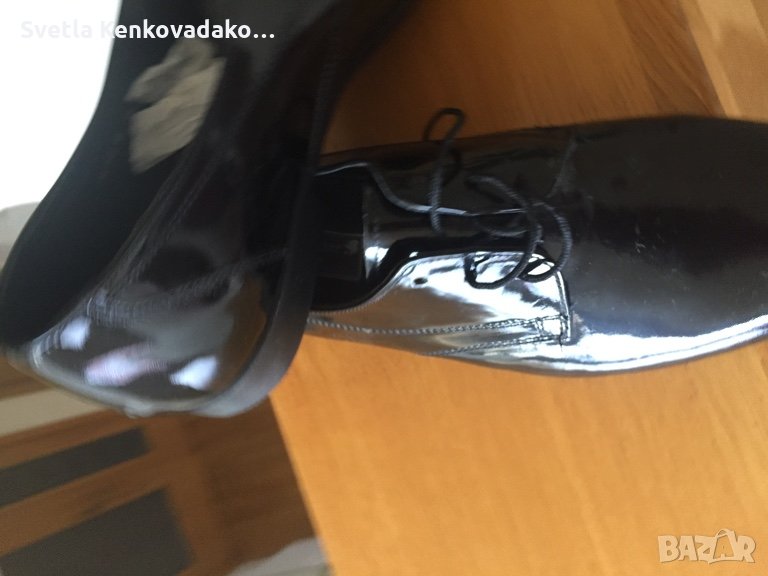 Обувки естествен лак N40 “нови"   НАМАЛЕНИ, снимка 1
