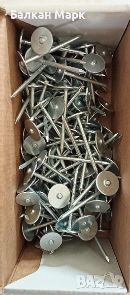 Пирони, гвоздеи 3,1×50 mm – пирони с широка шайбовидна глава (DIN 1144),за ПДЧ,OSB, шперплат , снимка 1