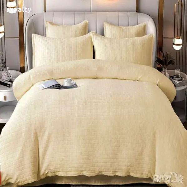 Луксозен комплект с драперия от 100% памук Различни цветове , снимка 1