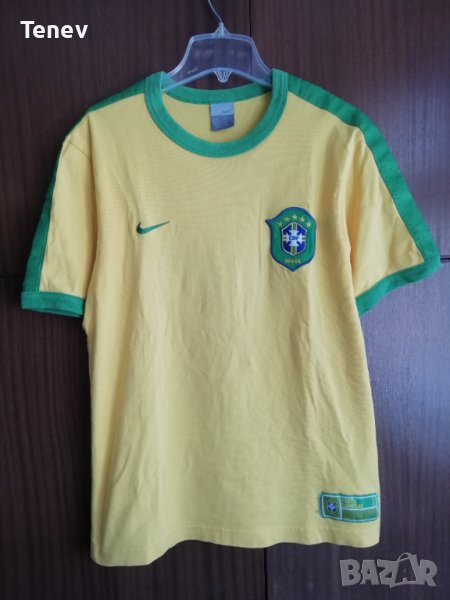 Brasil Brazil Nike #10 оригинална тениска памучна номер 10 размер М Бразилия , снимка 1