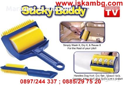 Ролка за обиране на косми Sticky buddy, снимка 1