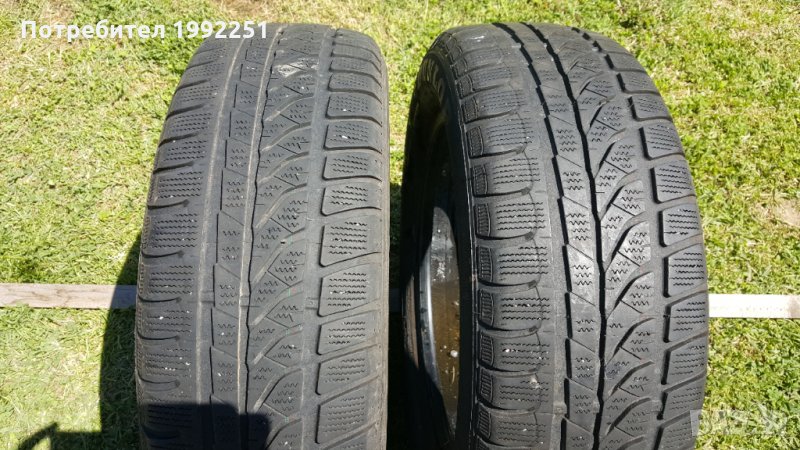 2бр зимни гуми 185/60R15. DunlopSPWinterResponse. DOT 0112. 5мм дълбочина на шарката. Цената е за ко, снимка 1