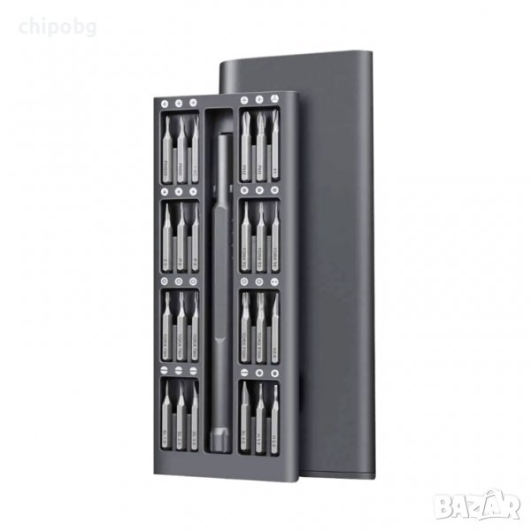 Комплект отвертка и накрайници Jakemy JM-8170, 20 Части, S2, Черен, снимка 1