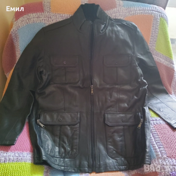 Продавам ново мъжко кожено яке, снимка 1