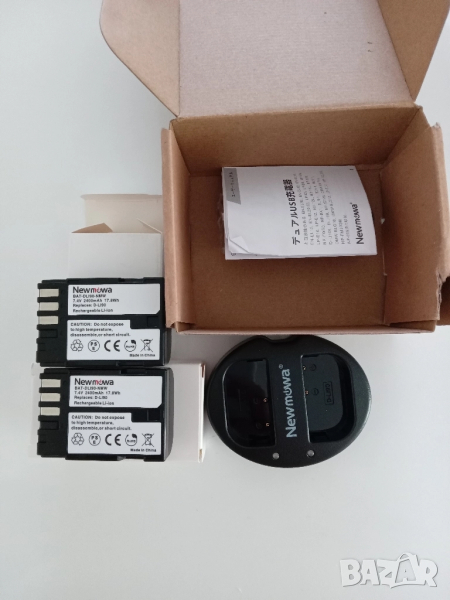 Нови батерии Newmowa BAT-DL190-NMW (комплект от 2) - съвместими с Pentax и Panasonic, снимка 1