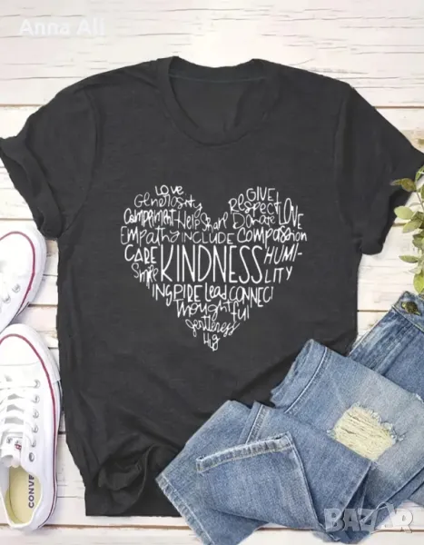 Дамска изчистена тениска, снимка 1