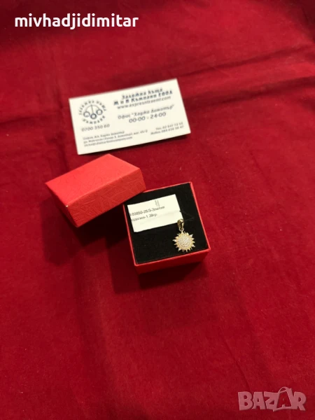 ***НЕВЕРОЯТНА/НОВА***Златна висулка 1,39гр. 14к, снимка 1