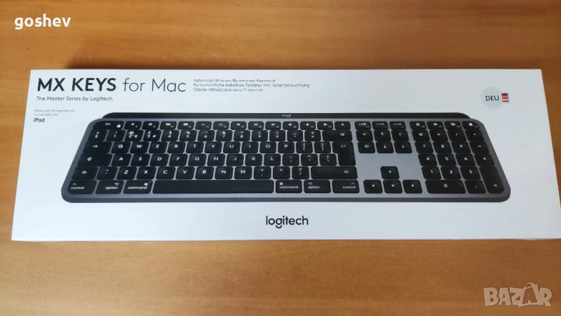 Logitech MX Keys for Mac - НОВА, снимка 1
