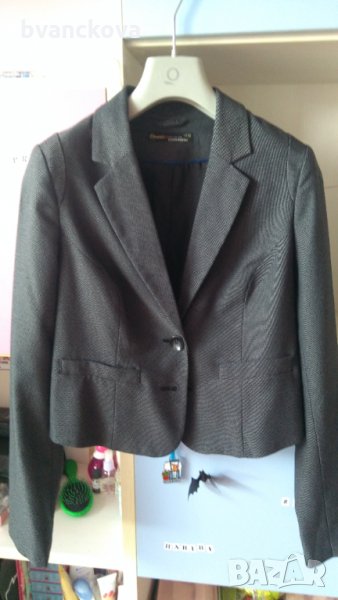 Сиво черно сако на точки размер 36, снимка 1