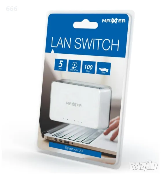 Lan Switch maxxter Суич., снимка 1