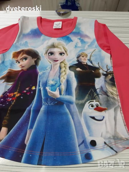 Детска пижама с дълъг ръкав за момиче ръст 92 и 98, снимка 1