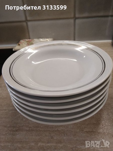 Порцеланови чинии за супа - неизползвани , снимка 1