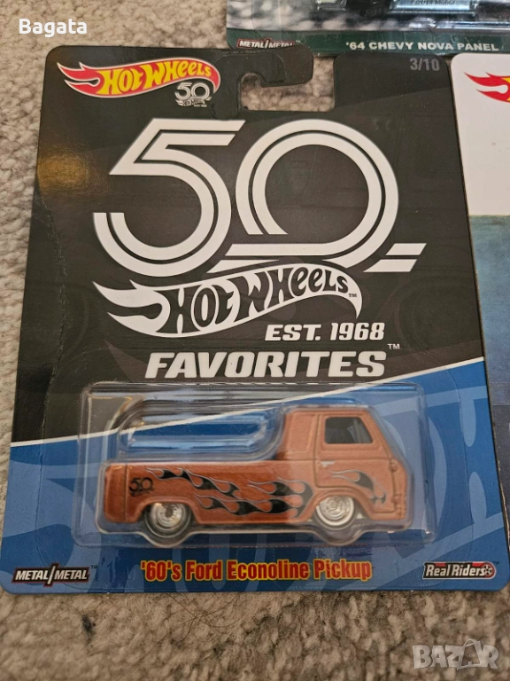 Hot Wheels Premium '60s Ford Econoline Pickup 1:64, снимка 1
