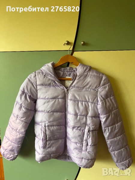 Детско яке за момиче в лилаво, снимка 1