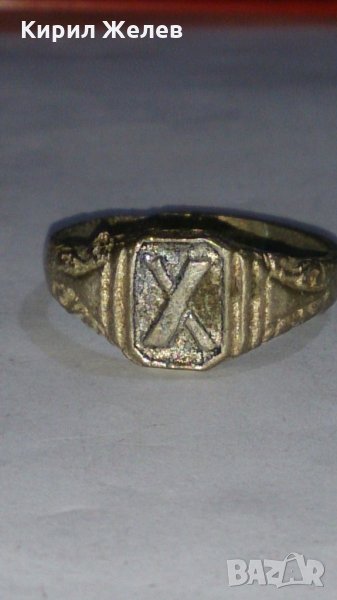 Стар пръстен уникат сачан - 67301, снимка 1