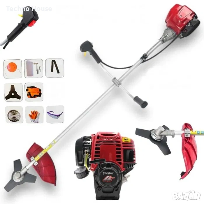 Бензинов Тример за трева KraftRoyal 68 кубика 4000w, снимка 1