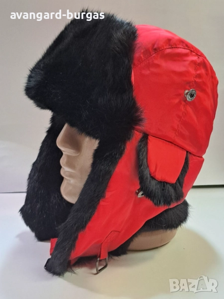 Мъжка шапка - Заешка ушанка-210, снимка 1