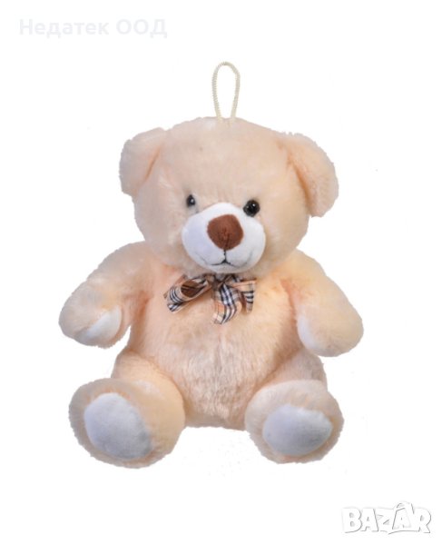  Плюшено мече, бежова панделка, 22 см, снимка 1