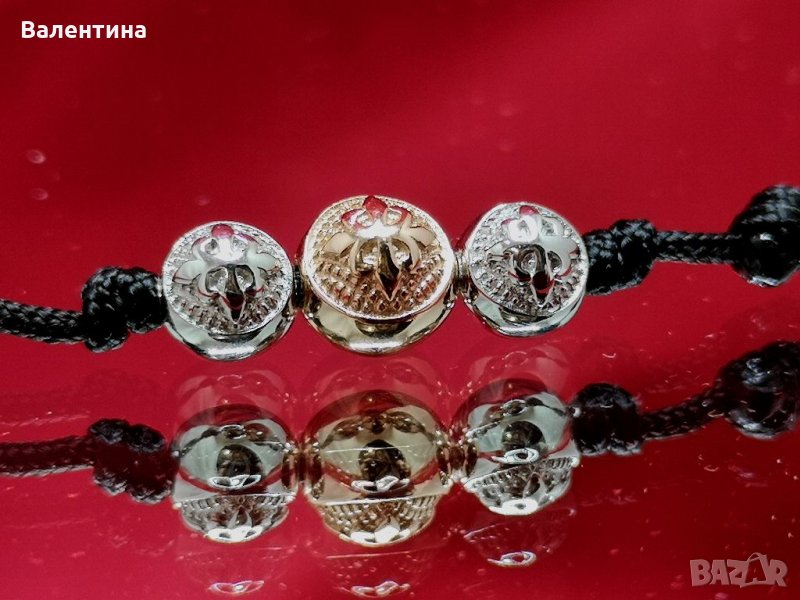 Дамски луксозен гердан Чокър от сребро и розово злато, снимка 1