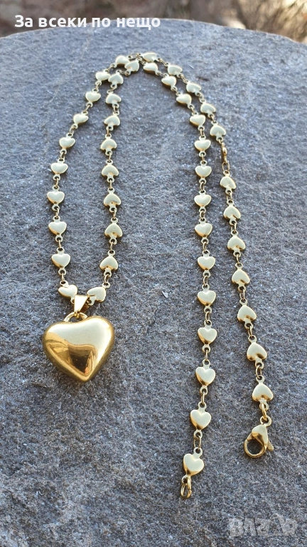 Колие От Медицинска Стомана Сърце Код SV-27, снимка 1