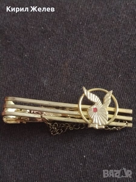 Модерна златиста брошка Плейбой Зайче украшение накит 40420, снимка 1