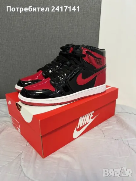 NIKE Jordan Retro Patent Bred, снимка 1