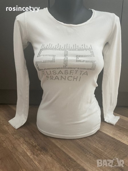 бяла блузка с камъни, снимка 1