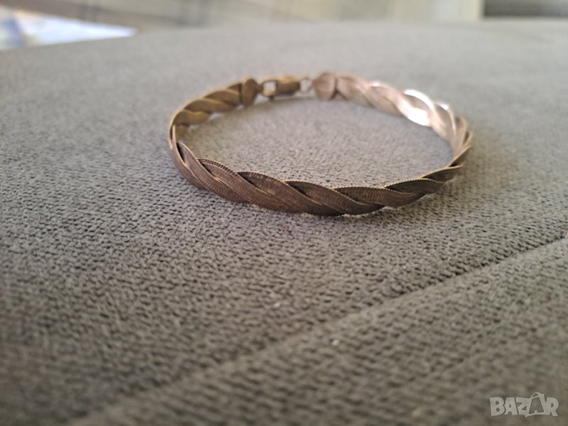 Гривна сребро 925 позлатена, снимка 1