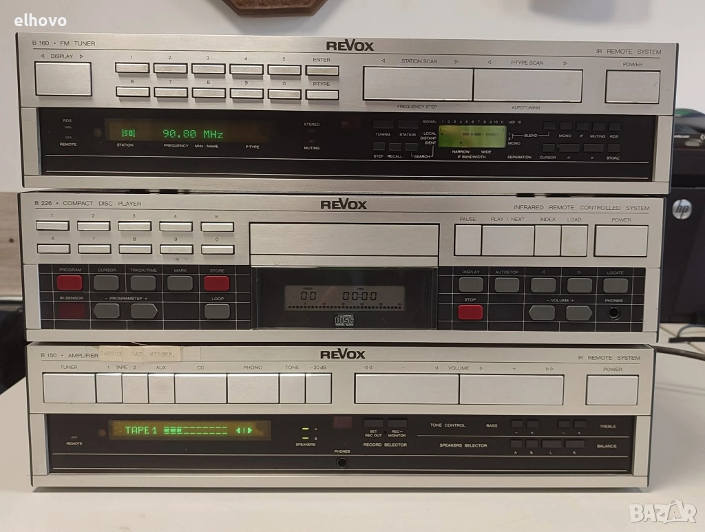 Стерео усилвател, тунер и CD REVOX, снимка 1