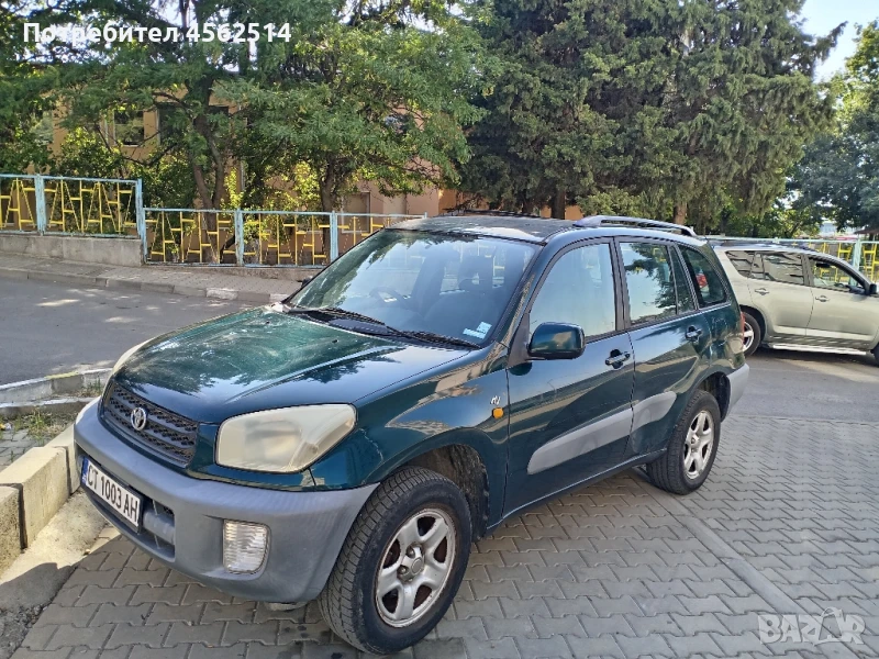 Продавам джип Toyota Rav4, 2001 г. тъмнозелен металик, десен волан, снимка 1